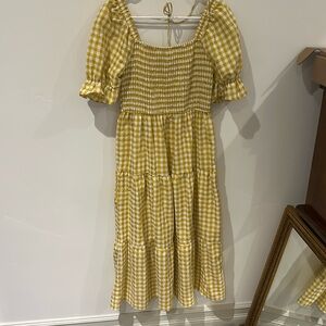 Midi Gingham Dress